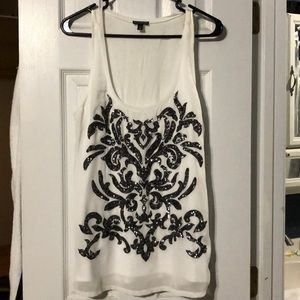 Express sequin dressy tank